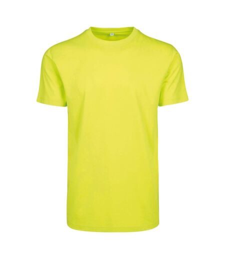 T-shirt à col rond homme jaune fluo Build your Brand