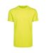 T-shirt à col rond homme jaune fluo Build your Brand