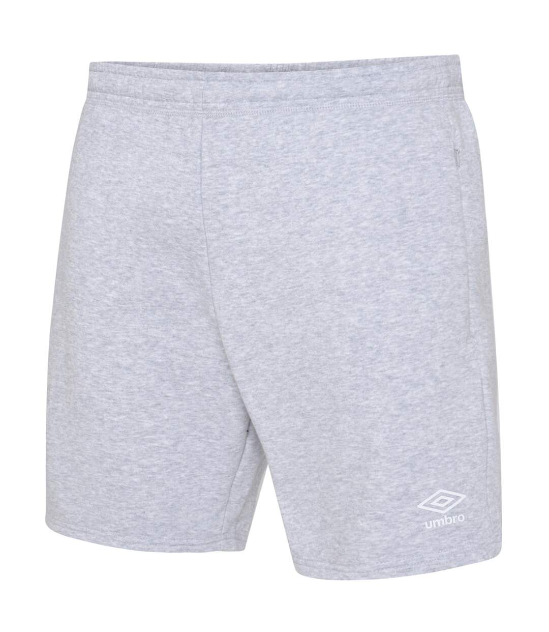 Umbro Mens Club Leisure Shorts (Grey Marl/White)