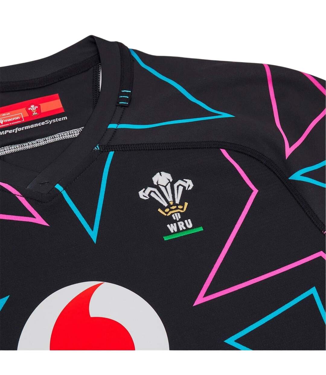 Unisex Adult Macron Away Shirt Black Wales RU-3
