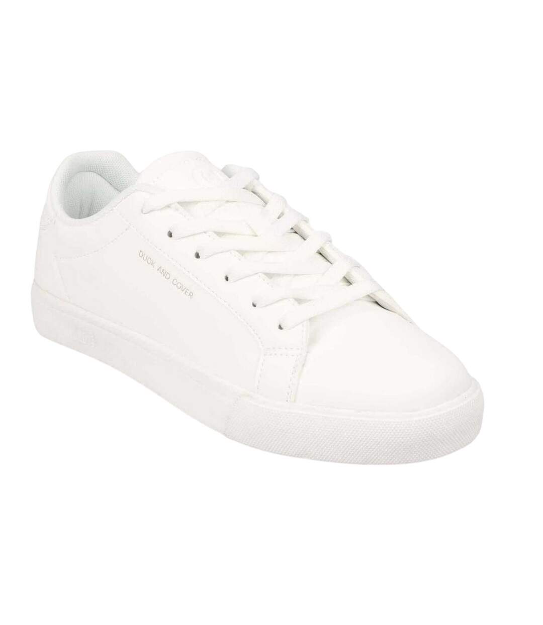Mens Claspar Trainers White Duck And Cover-1