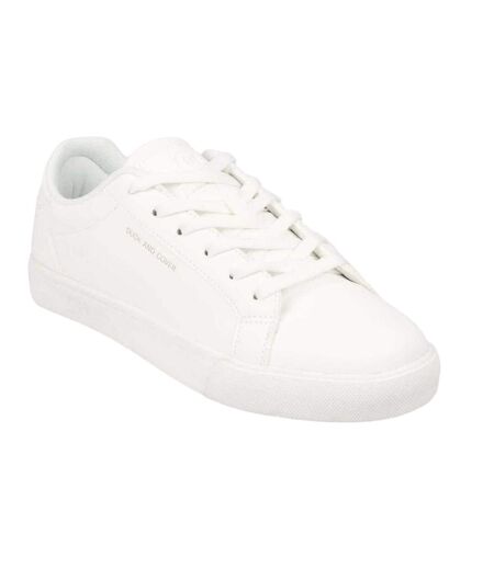 Mens Claspar Trainers White Duck And Cover