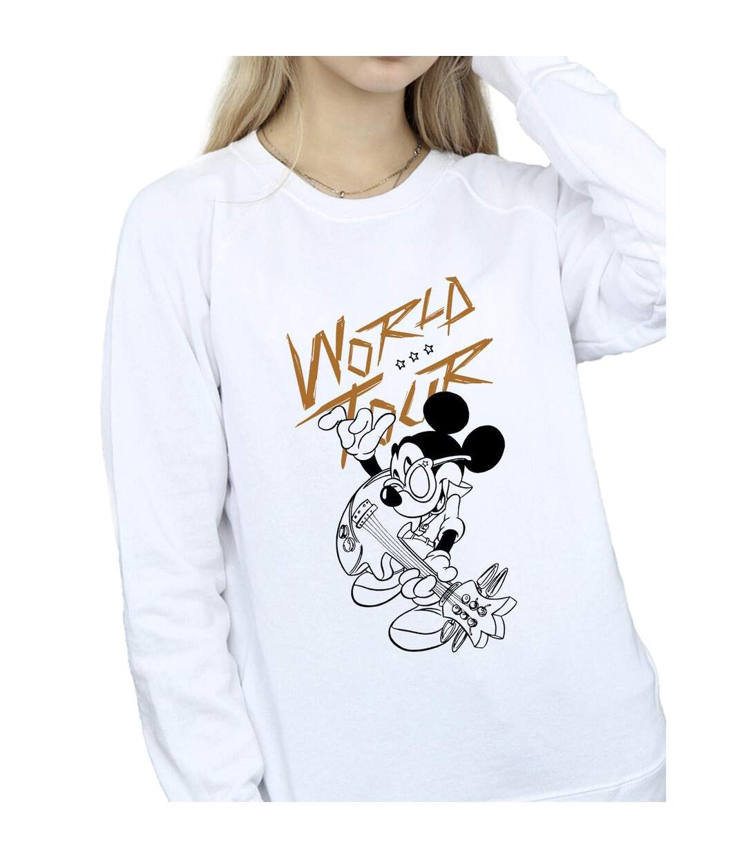Disney Pantalon de survêtement Mickey Mouse World Tour Line - Femmes/Dames (Blanc) - UTBI29214-3