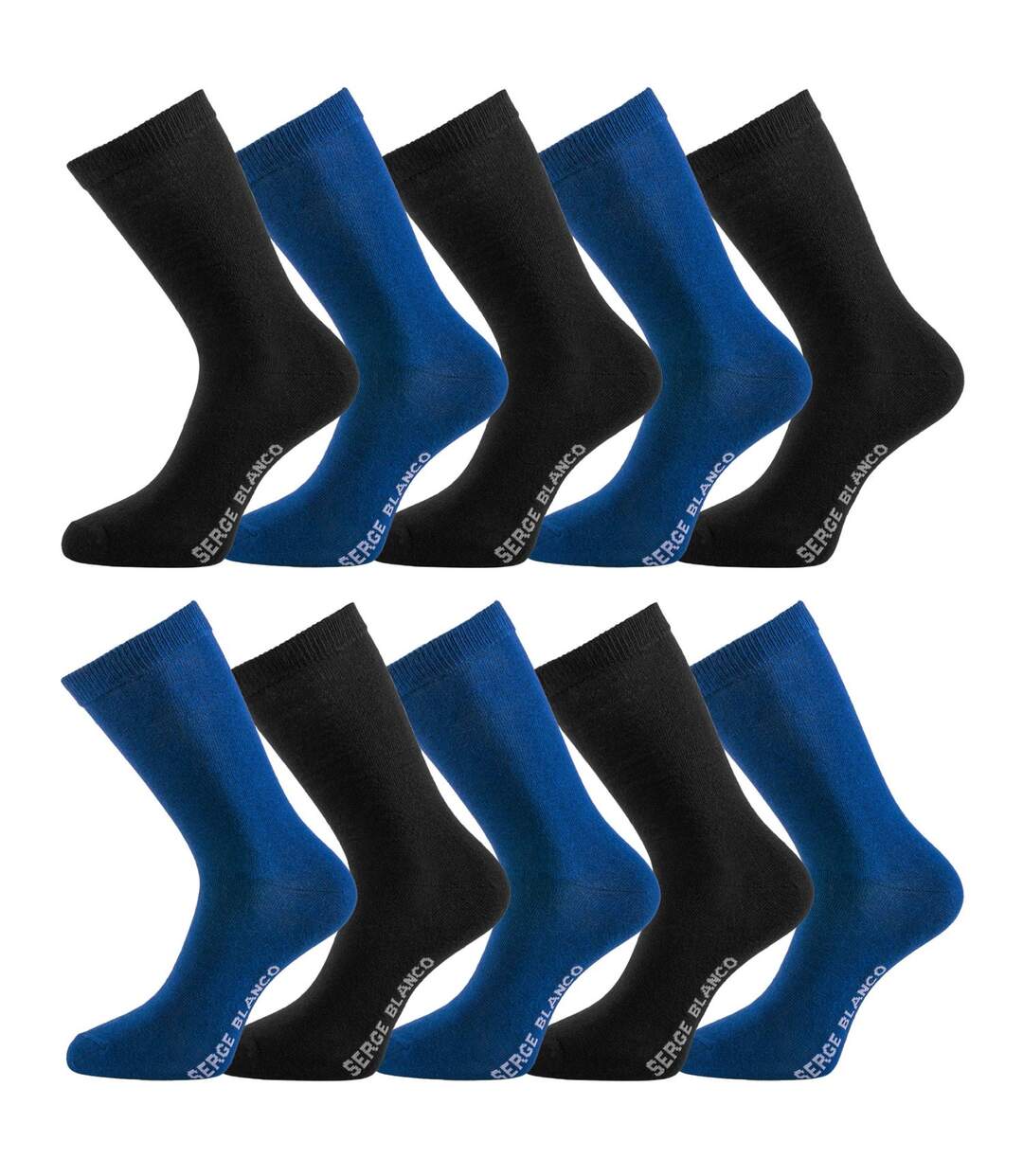 Lot de 10 paires de chaussettes de ville Serge Blanco Serge Blanco-1