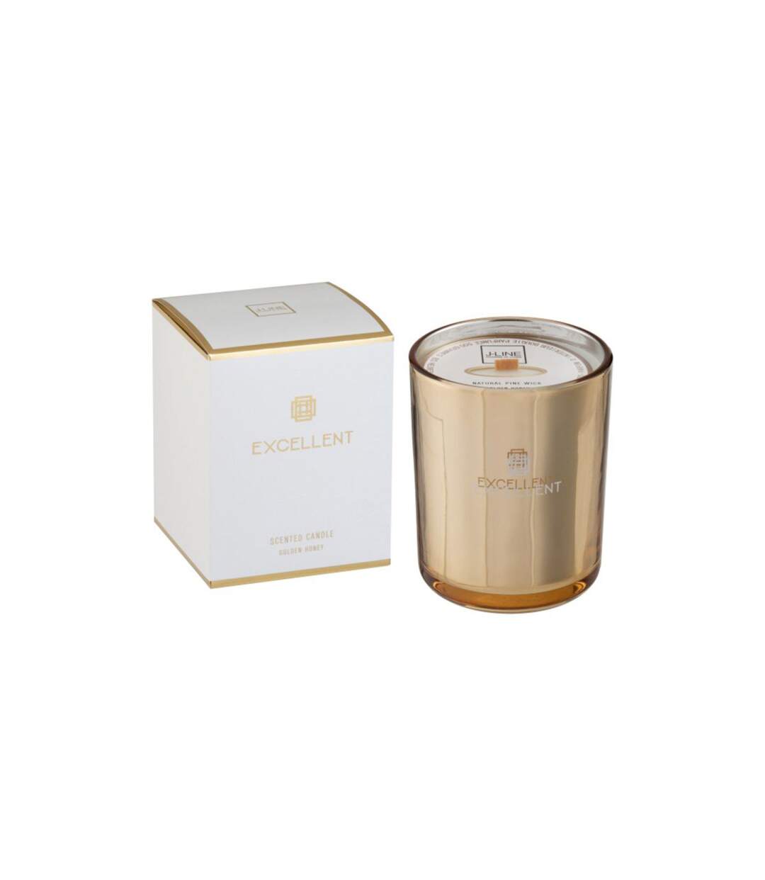 Bougie Parfumée en Verre Excellent 14cm Golden Honey-1