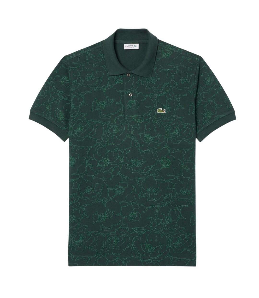 Polo Style Floral L.12.12 Homme Vert Lacoste-2