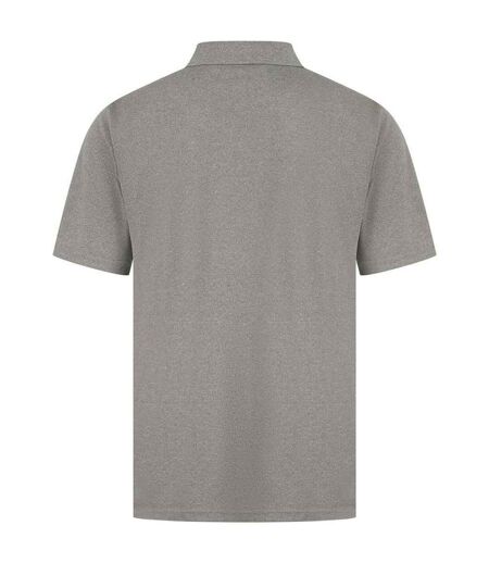 Mens coolplus polo shirt heather grey Henbury