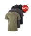 Pack Of 3  Mens Basic T-shirt  Green Grey Black Magnum-2