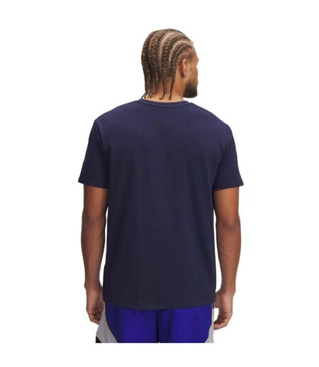 T-shirt Motif/style Logo Homme Bleu Under Armour