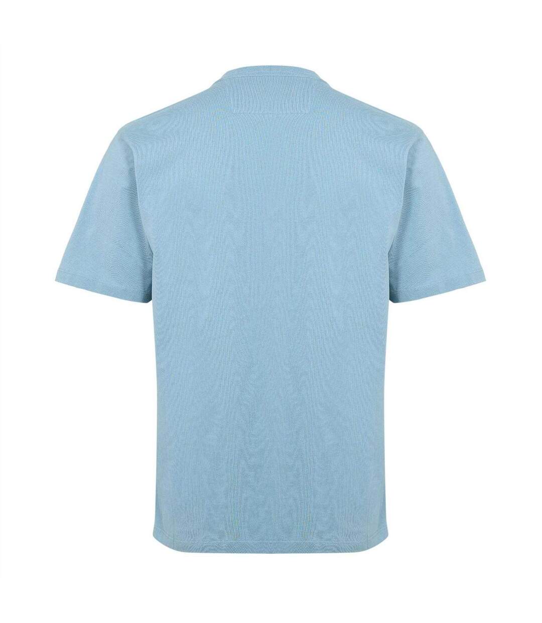 Mens Block Logo Short-sleeved T-shirt Silver Green C.P. Company-3