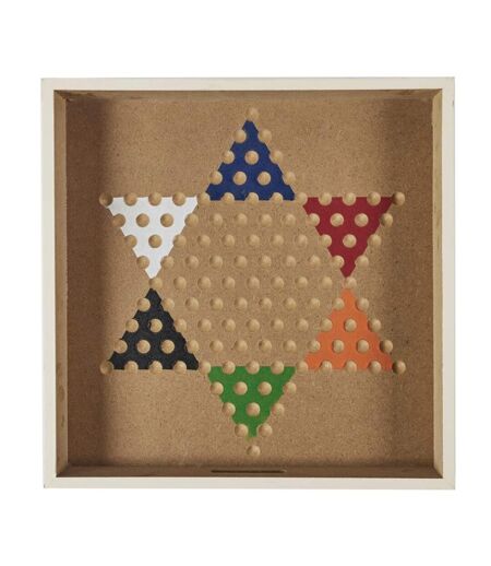 Coffret Jeu de Société 10 en 1 Wooden 32cm Naturel