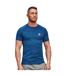 T-shirt performance homme bleu cobalt Raging Bull