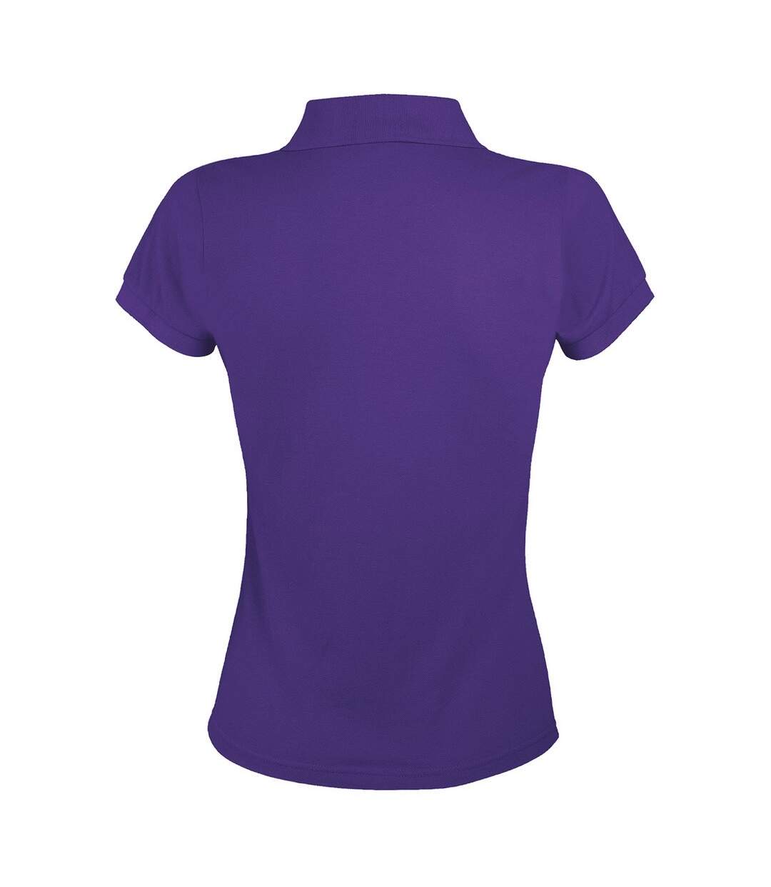 Polo manches courtes prime femme violet foncé SOLS