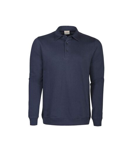 Unisex Adult Homerun Long-sleeved Polo Shirt Navy Printer