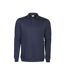 Unisex Adult Homerun Long-sleeved Polo Shirt Navy Printer-1