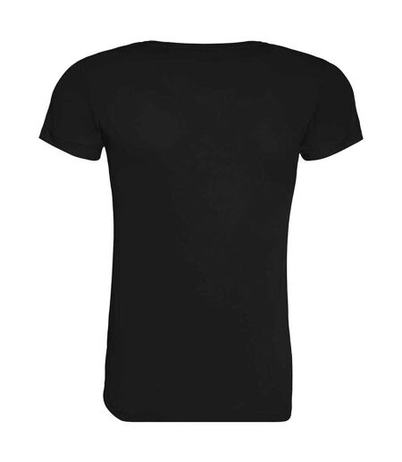 T-shirt cool femme noir vif Awdis