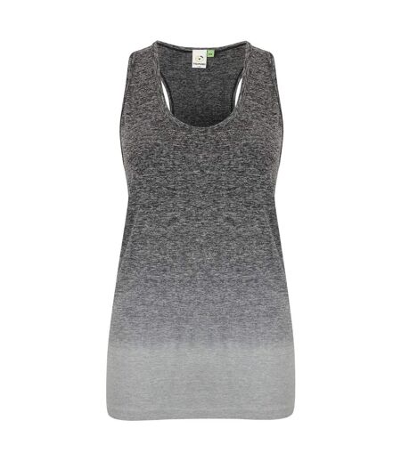 Tombo Womens/Ladies Seamless Fade Out Vest (Dark Grey/Light Grey Marl)