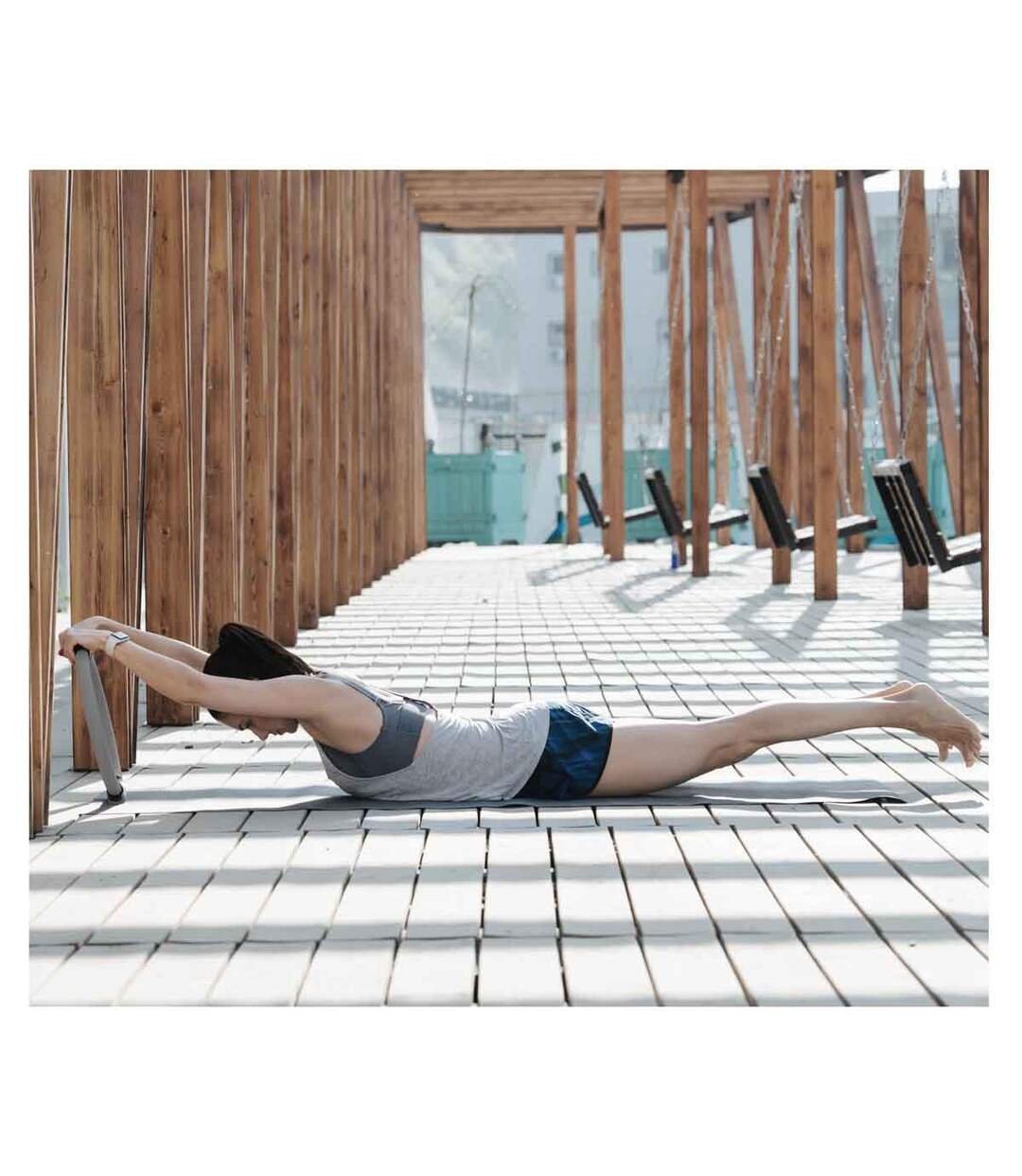 Cerceau de Pilates Fitness 38cm Gris-4