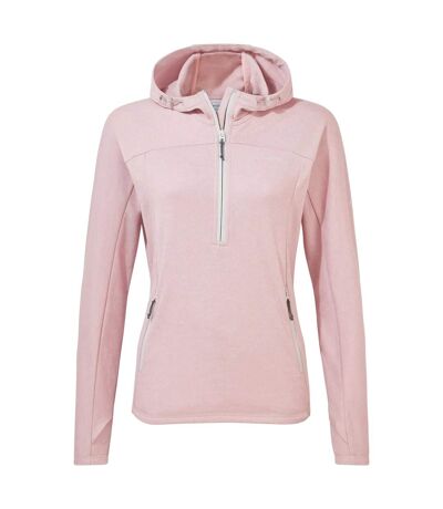 Sweat à capuche dynamic femme rose pâle chiné Craghoppers