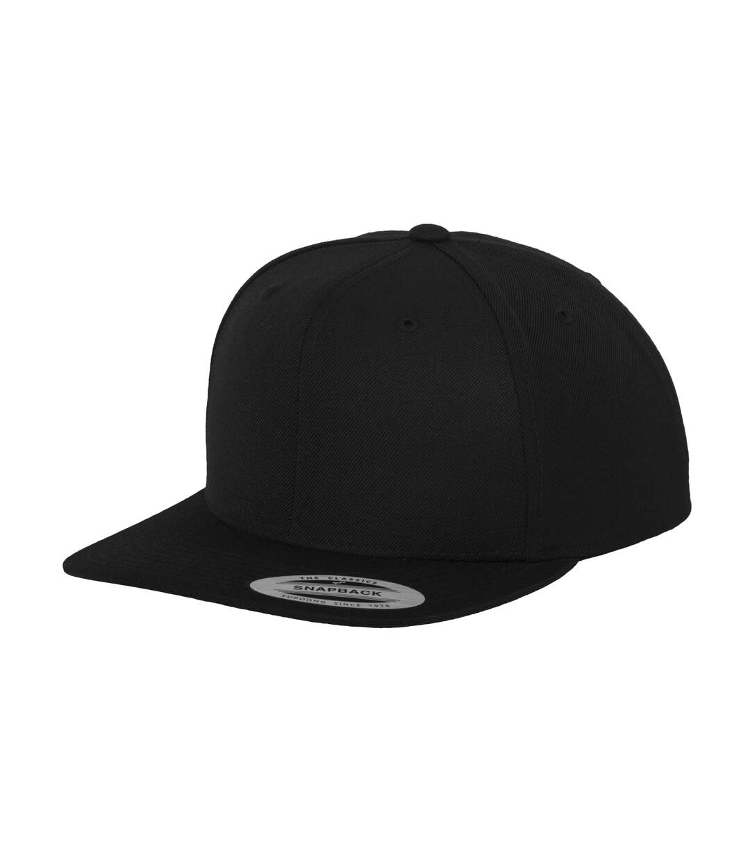 Lot de 2  casquettes ajustables homme noir Yupoong-2