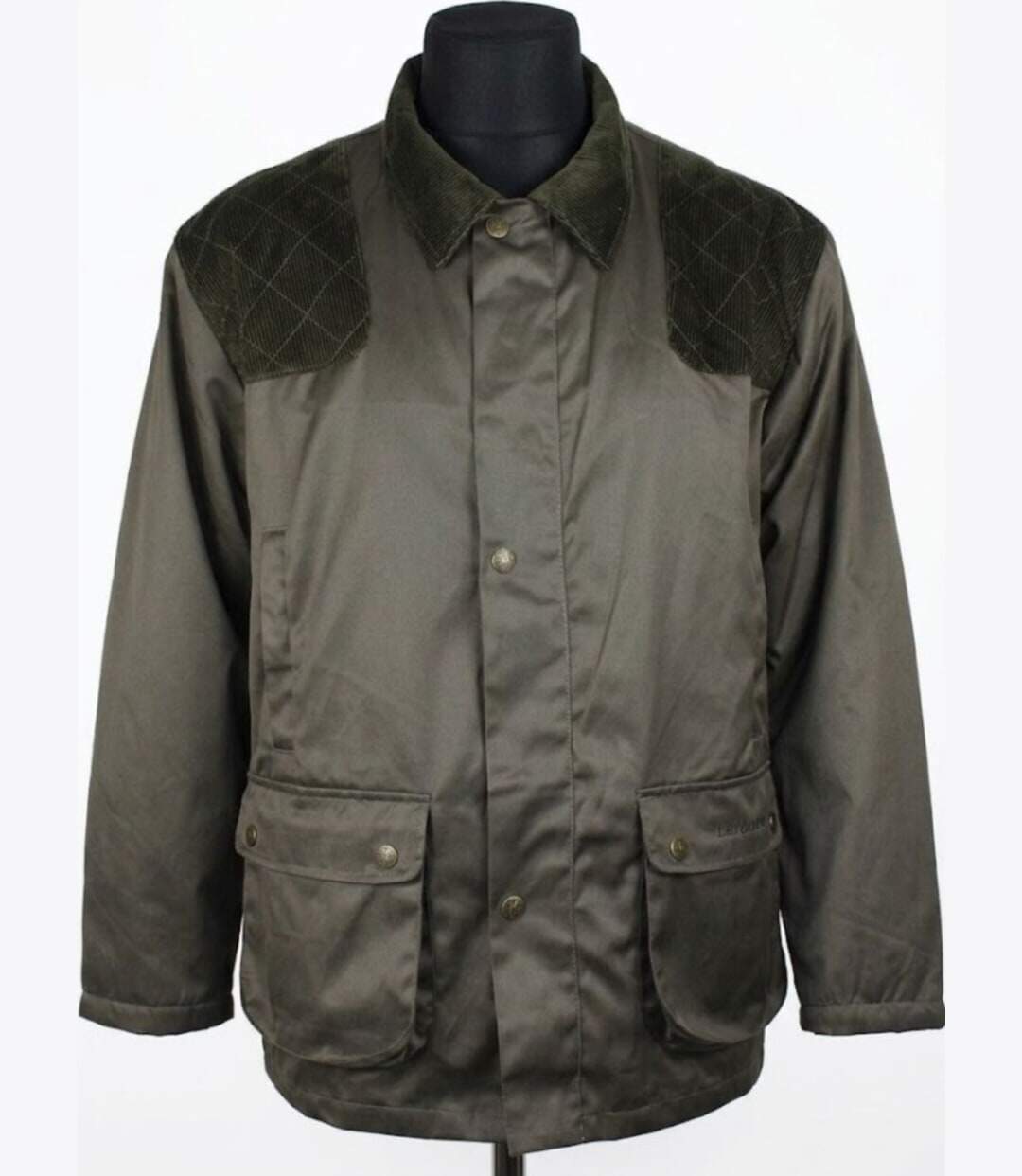 LEDERTYS CLASSIC — Veste de chasse vert : tissu déperlant et carnier PVC-3