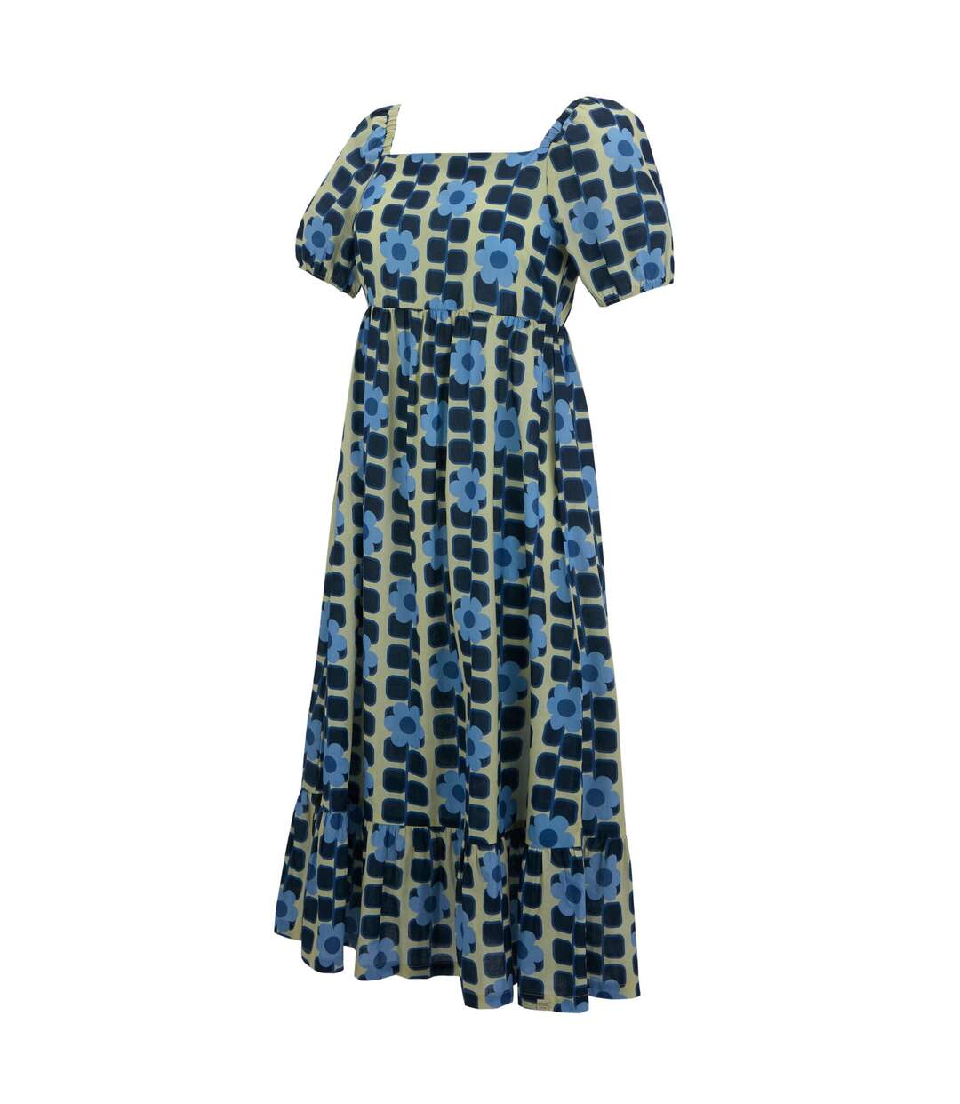 Womens/ladies Orla Kiely Giant Flower Summer Midi Dress Blue Regatta-4