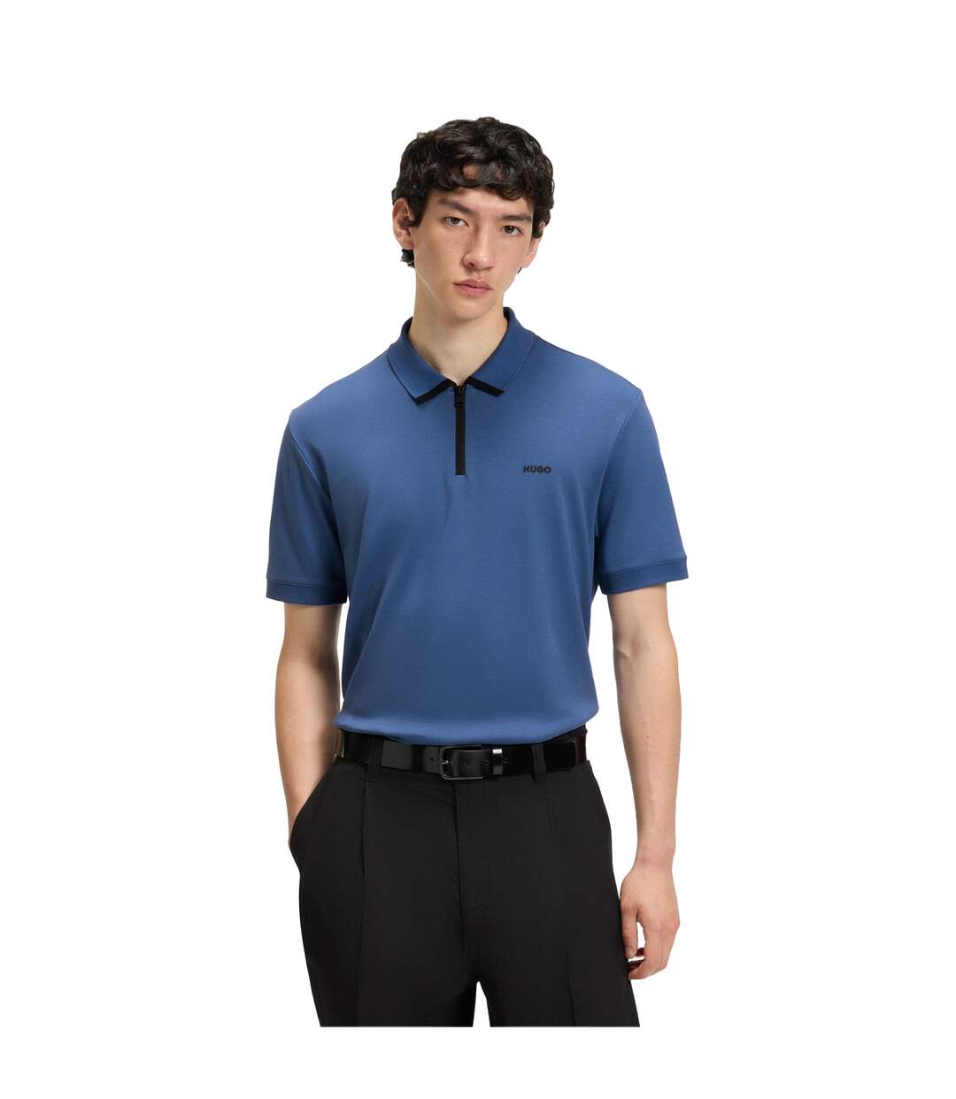 Polo Dalomino Homme Bleu Hugo-4