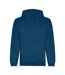 Sweat À Capuche Adulte Bleu Foncé Awdis-1
