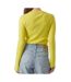 Pull jaune femme vero moda britany-2