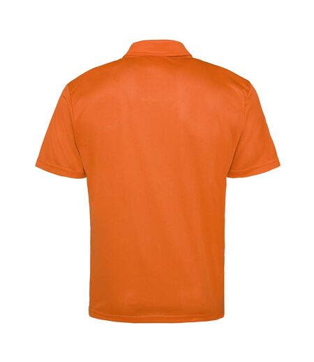 Just Cool Mens Plain Sports Polo Shirt (Orange Crush)
