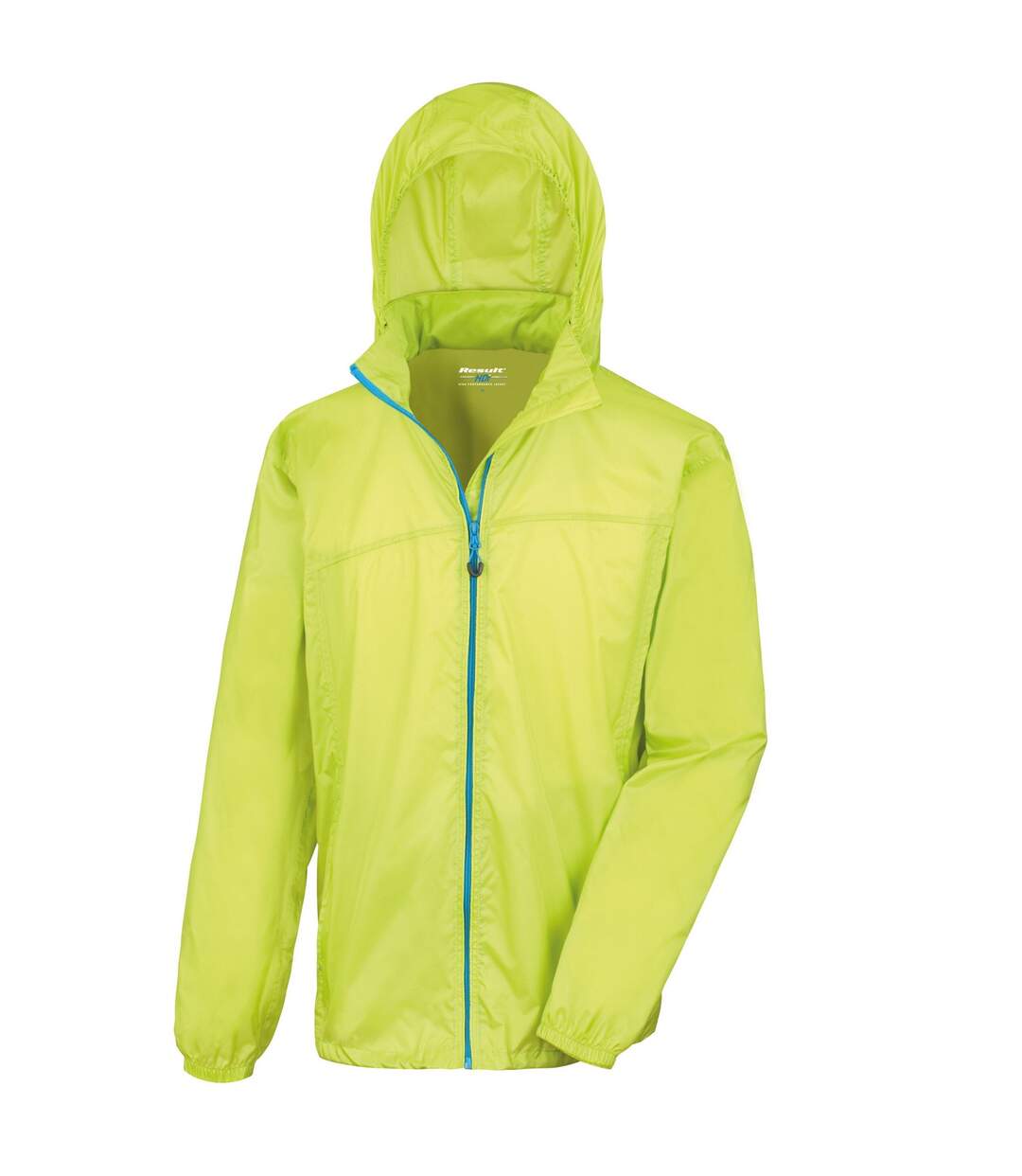 Unisex adult stowable hdi quest jacket lime/royal blue Result Urban-1