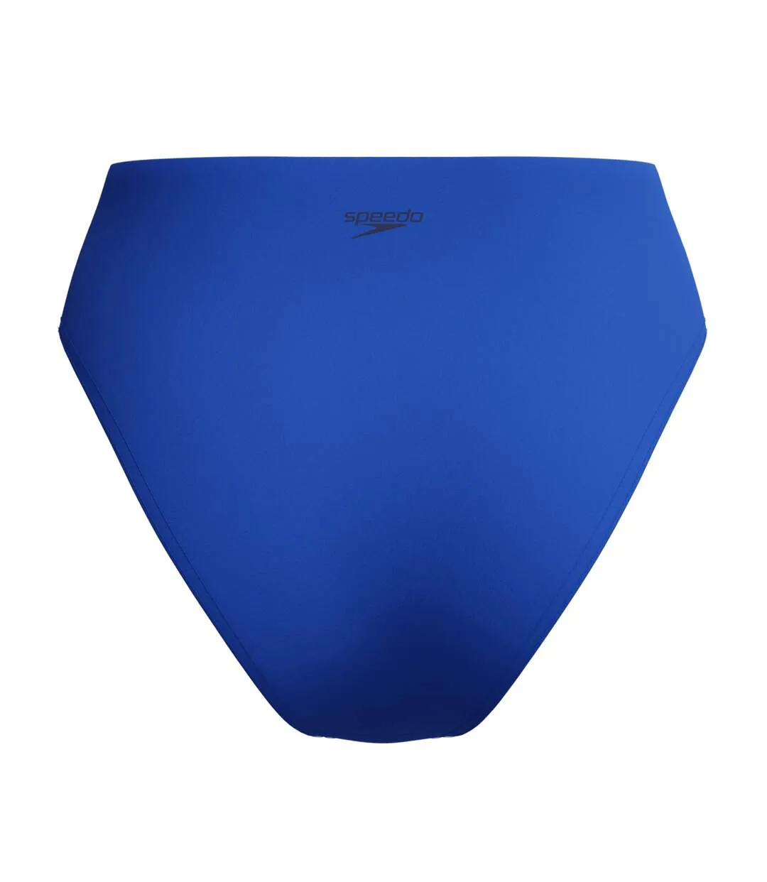 Womens/ladies Cheeky Solid High Waist Bikini Bottoms Blue Speedo-2