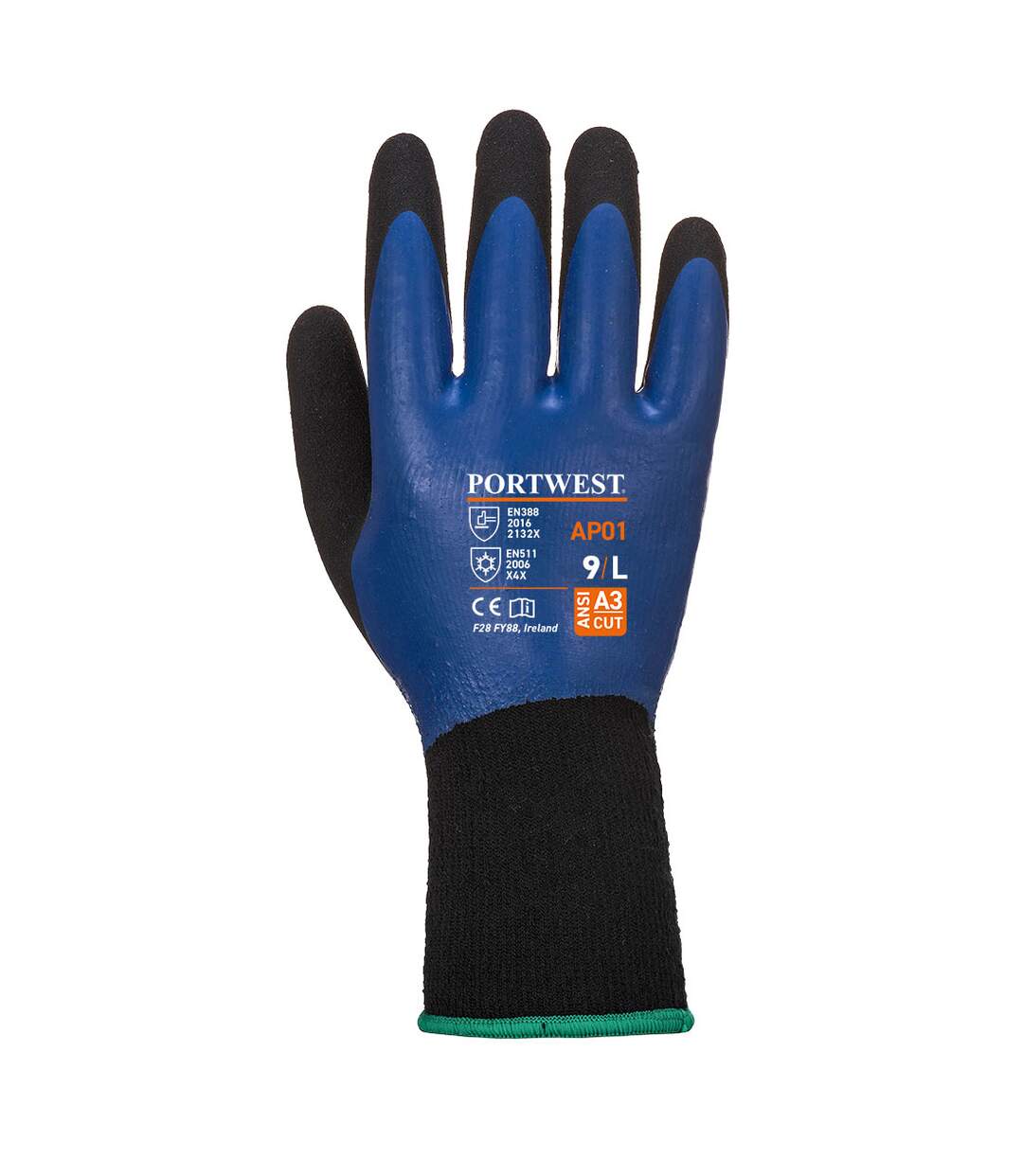 Unisex adult ap01 thermo pro gloves 3xl blue/black Portwest-2