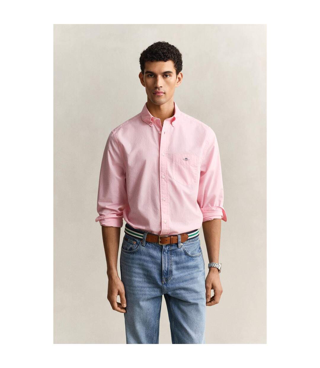 Chemise Homme Rose Gant-1