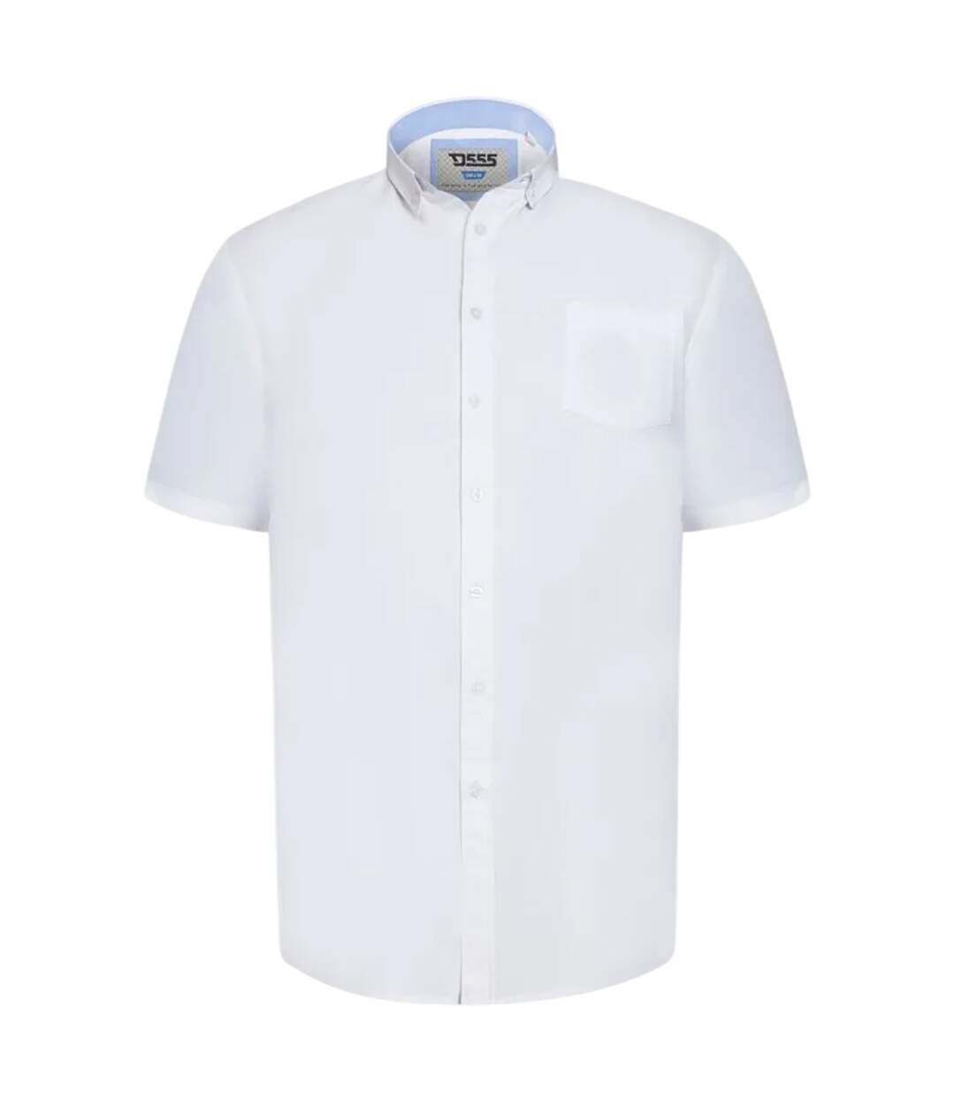 Mens James D555 Tall Short-sleeved Shirt White Duke-2