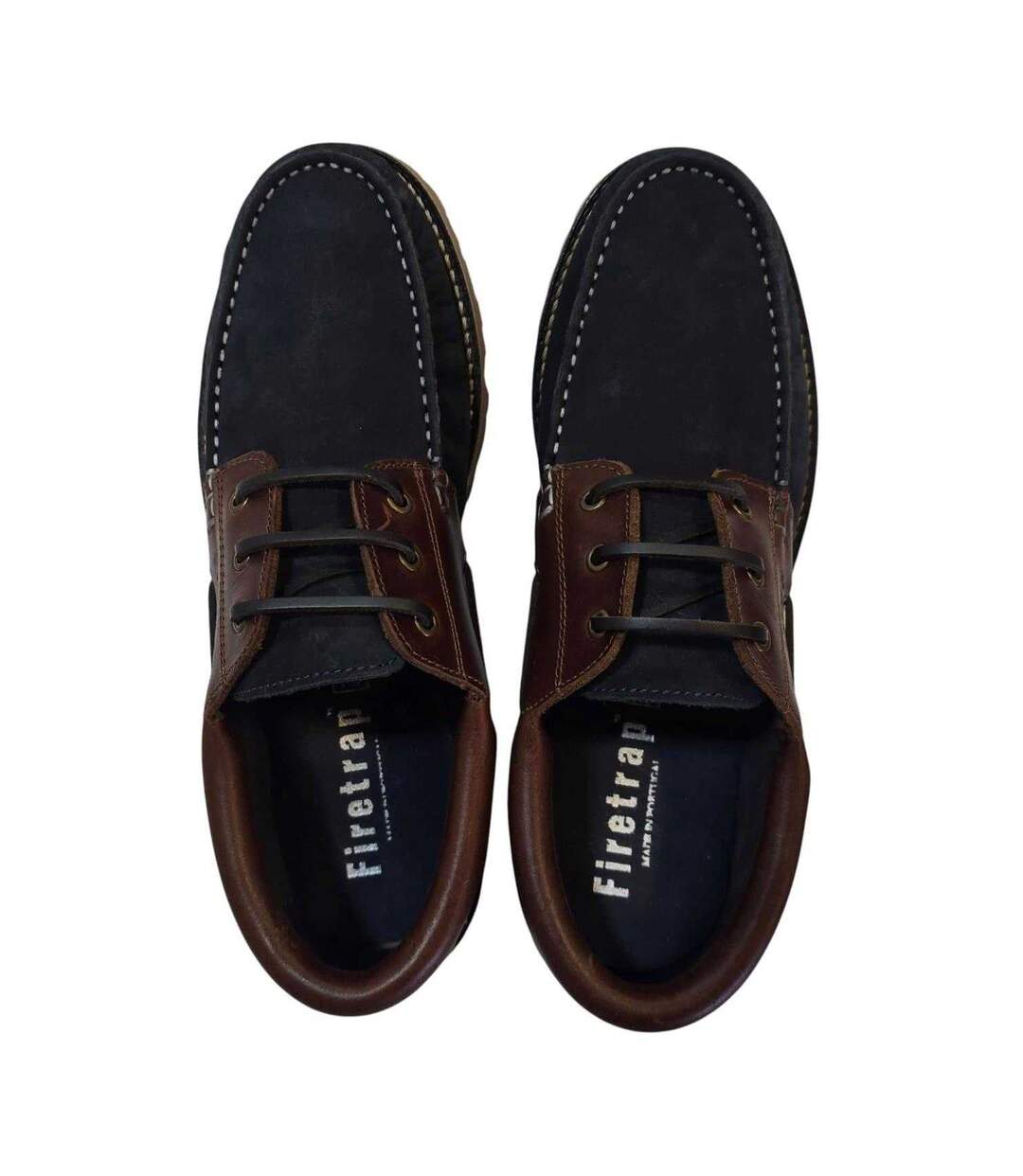 Chaussures Motif/style Classique Jose Homme Bleu Marine Marron Firetrap-4