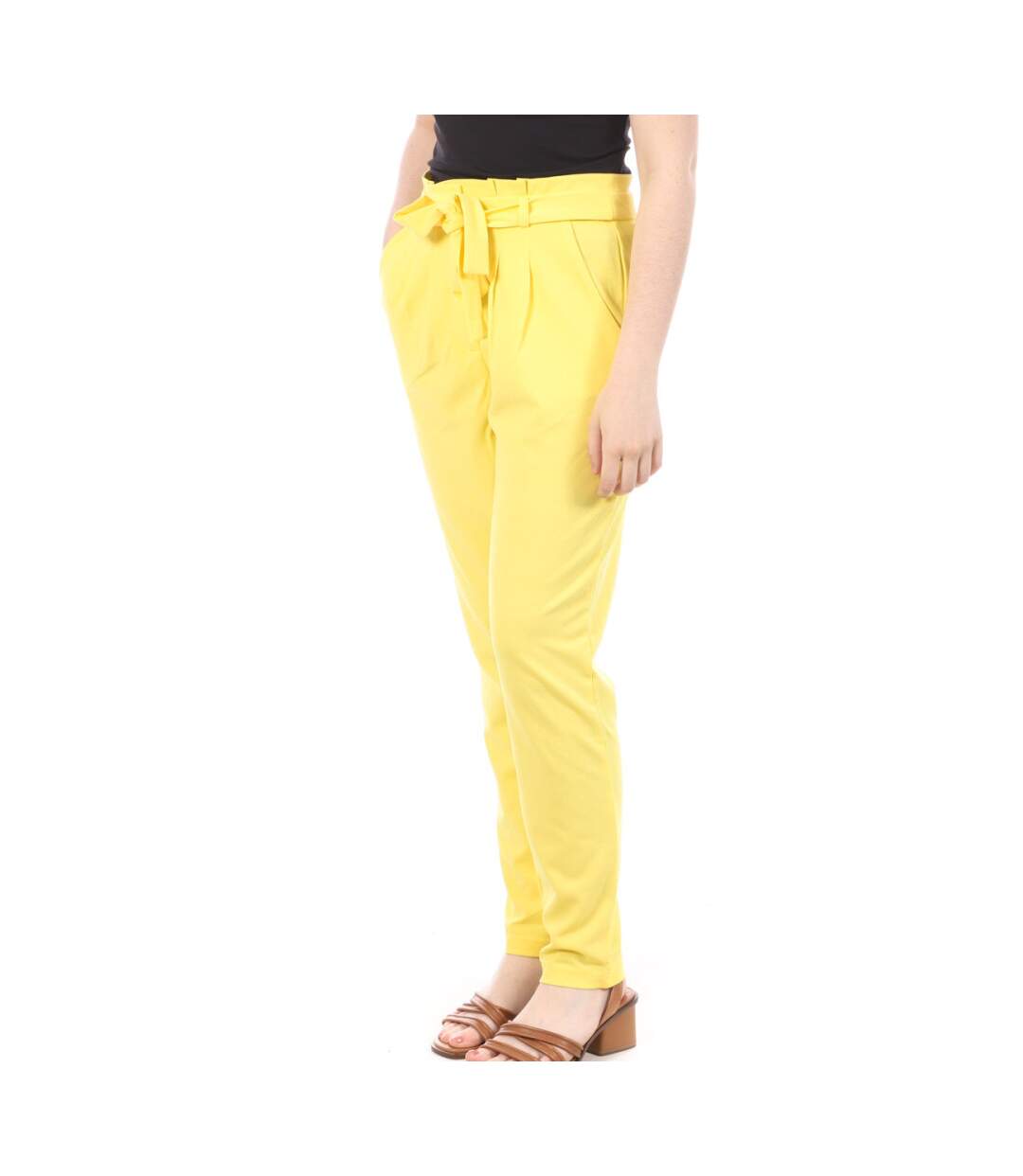 Pantalon Fluide Jaune Femme JDY Tanja