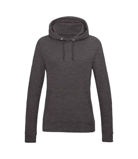 Sweat À Capuche College Femme Charbon Chiné Awdis