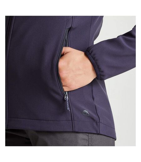 Womens/ladies Expert Basecamp Soft Shell Jacket Dark Navy Craghoppers