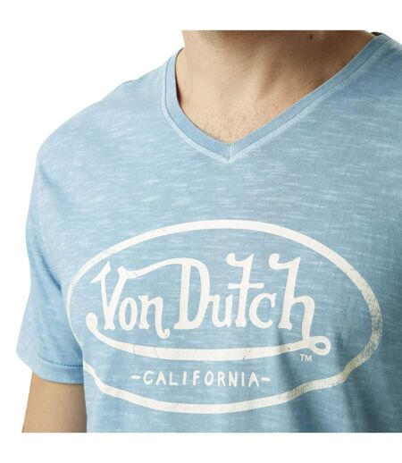 T-shirt homme col v avec logo en coton Tyron Vondutch