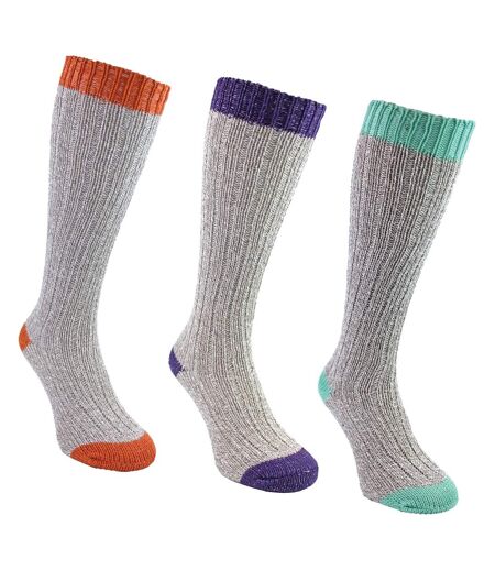 Sock Snob - 3 paires de chaussettes femme extra longues en laine douce et chaude