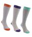 Sock Snob - 3 paires de chaussettes femme extra longues en laine douce et chaude-5