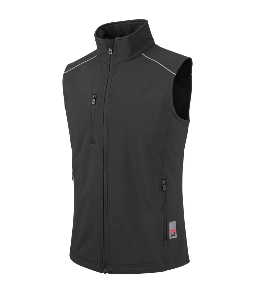 Gilet de Travail Softshell City noir-1