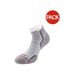 Socquettes homme blanc / gris 1000 Mile-1