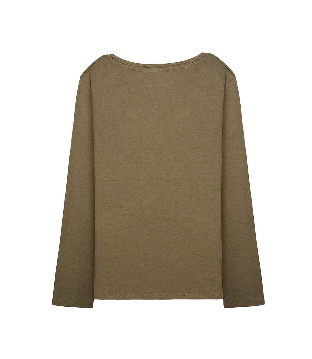 T-shirt kaki femme teddy smith miana-2