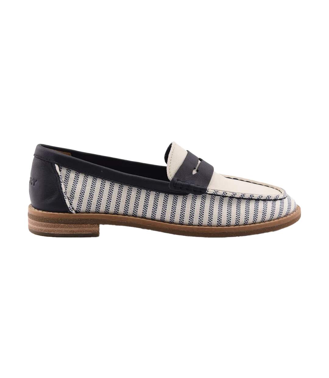 Mocassins Port Driving Femme Blanc Bleu Marine Sperry-3