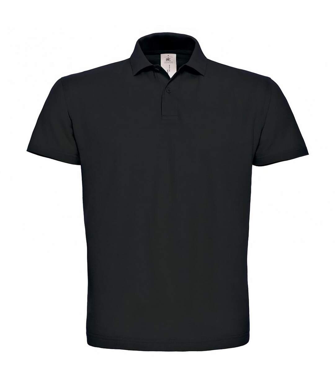 B&c Id.001 Polo À Manches Courtes Pour Hommes Noir B And C-2