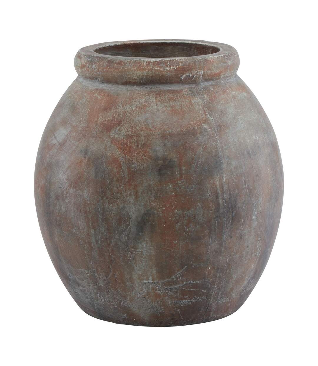 Siena shaped planter 31cm x 30cm x 30cm brown Hill Interiors-1