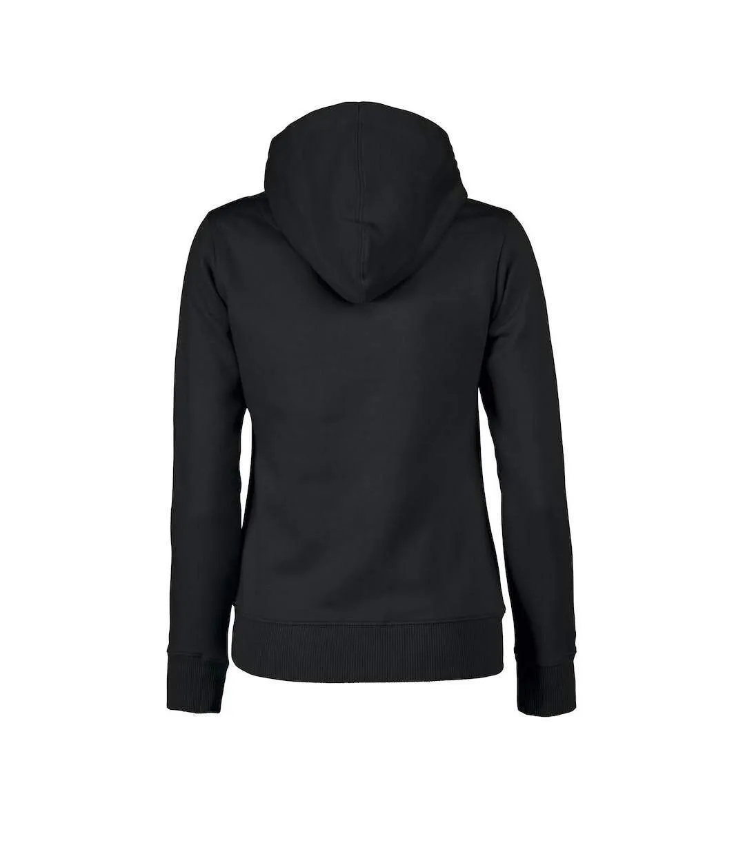 Womens/ladies Fastpitch Hoodie Black Printer-2