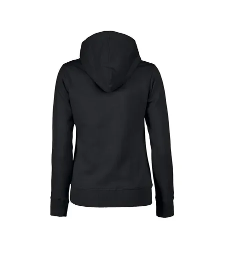 Womens/ladies Fastpitch Hoodie Black Printer